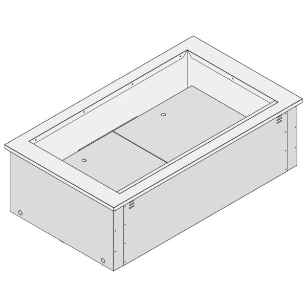 Refrigerated ventilated tank, for remote cooling, 6x GN 1/1