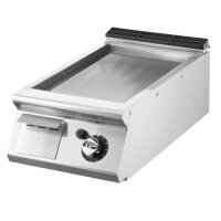Gas-Grillplatte, Tischmodell, glatte verchromte Platte