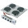 plan de cuisson électrique intégré, 4 plaques