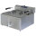 friteuse électrique de table pour pâtisserie avec robinet de vidange, 25 litres