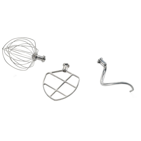 Accessory set in stainless steel (whisk, beater, hook) for 1977CS/S