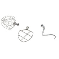 Zubehörset aus Edelstahl (Schneebesen, Spachtel,...