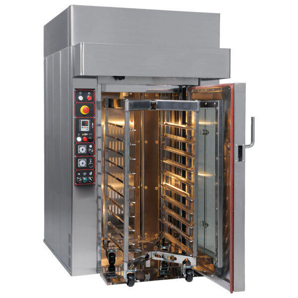 Horno rotativo eléctrico para carritos 10x 600x400 mm con mando mecánico