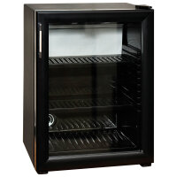 Minibar avec 2 étagères et porte en verre,...
