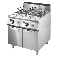 Cuocipasta gas, 2 vasche GN 1/1, capacità 2x 40 litri