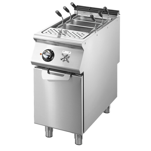 Cozedor de massas elétrico, 1 cuba GN 1/1, capacidade 1x 40 litros, resistências fixas