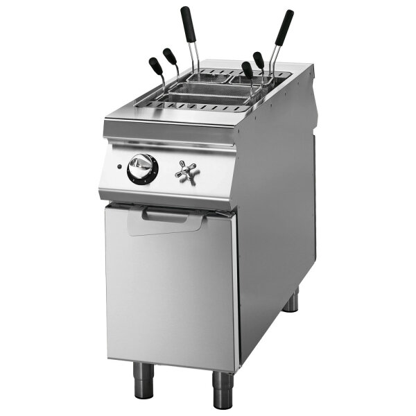 Cuocipasta elettrico su vano con porte da 1 vasca GN 1/1 - 40 litri