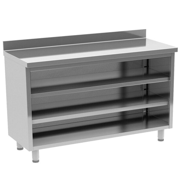 Back base with 2 intermediate shelves, 1500x600 mm