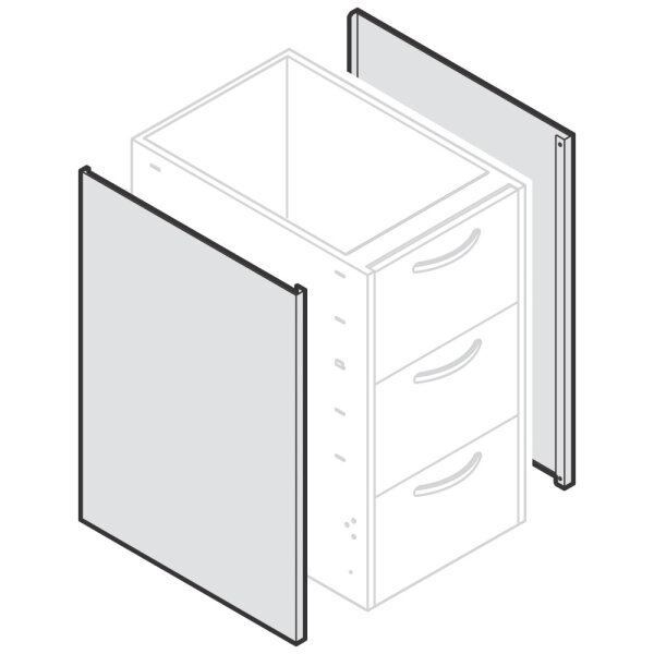 Panel lateral derecho, 700x850 mm