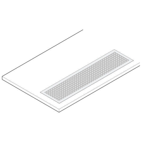 Drip tray with grid, to be welded, 420x240 mm