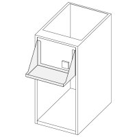 Offener Unterbau mit Blenderhalterung und...