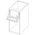 Open cupboard with blender holder and Schuko plug, 5000x690 mm