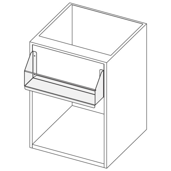 Elemento aperto con porta bottiglie, 1200x590 mm