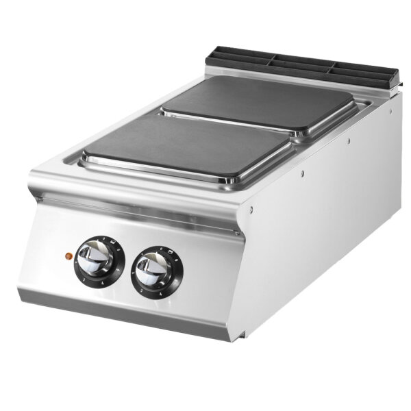 Electric range, top version, 2 square hot plates