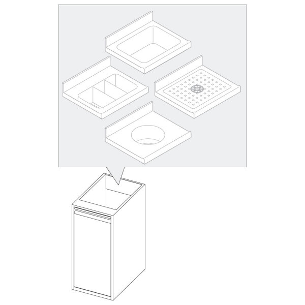 Elemento con puerta batiente para inserción de bañera, 600x690 mm