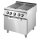 Electric range on static electric oven GN 2/1, 4 square hot plates