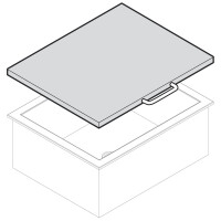 Plexiglasdeckel für Eiswannen, 600x465 mm