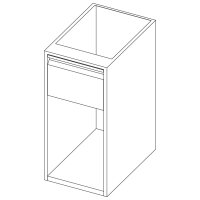 Offener Unterbau mit Schublade, 600x590 mm