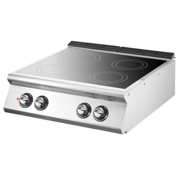 Induction plate, top version, 4 cooking zone Ø 220 mm each 5,0 kW