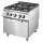 Gas range on static gas oven GN 2/1, 4 burners