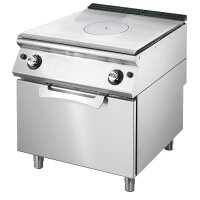 Tuttapiastra gas su forno gas statico GN 2/1