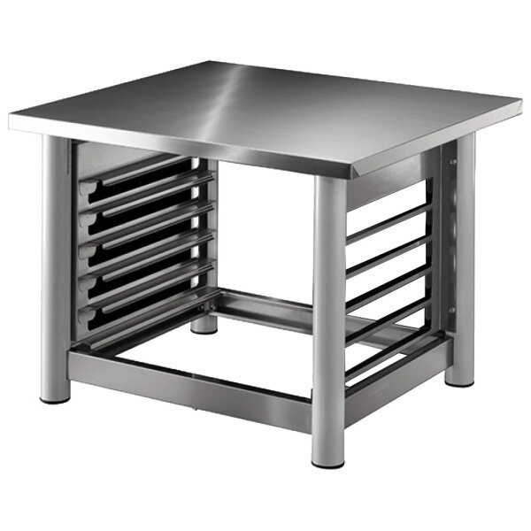 Suporte com porta tabuleiros para horno de convecção elétrico 10x GN 1/1 - 40x60 cm