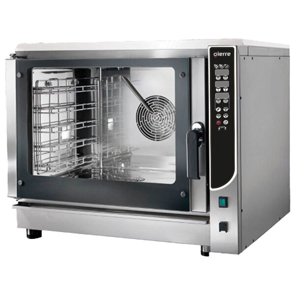 Horno mixto de vapor eléctrico 4x GN 1/1 - 60x40 cm con vapor directo y sistema de lavado
